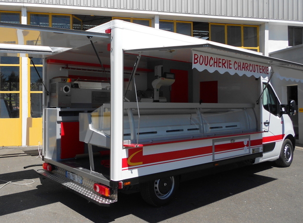 4000 camion boucher pour tournées et marchés